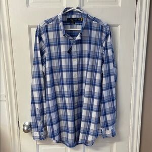 Polo by Ralph Lauren classic fit plaid button up shirt men’s size L never worn.